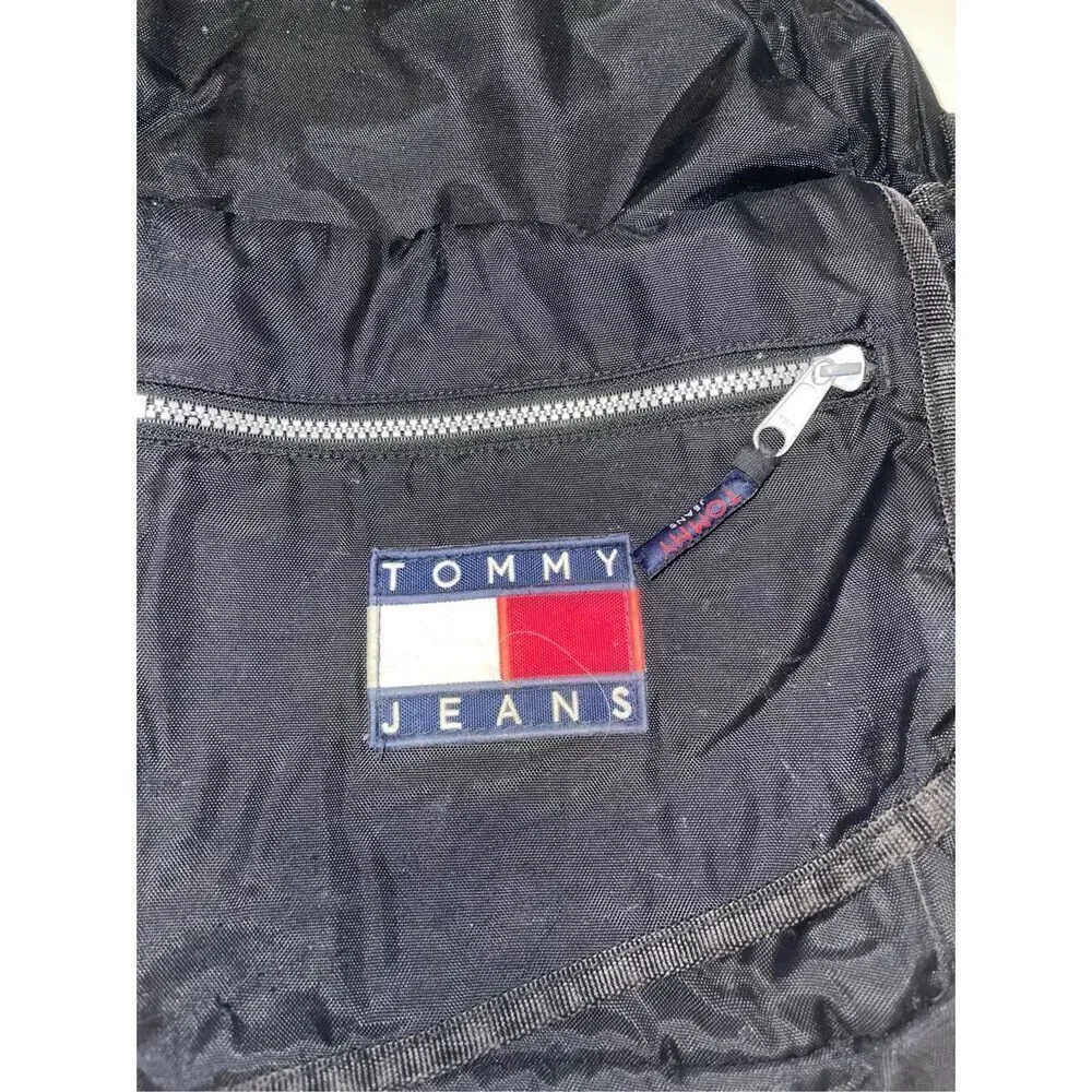 Vintage Tommy Jeans Multi‎ Pocket Crossbody Sling Bag